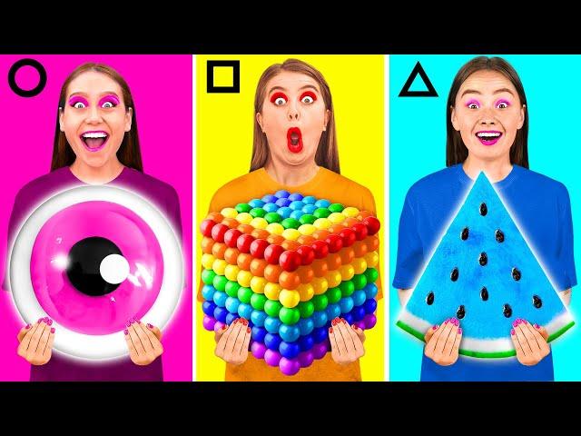 Geometric Shape Food Challenge | Kitchen War by DuKoDu Challenge