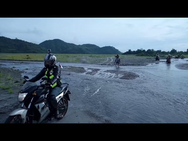 SZ Riders Philippines braving the lahar of Capas, Tarlac