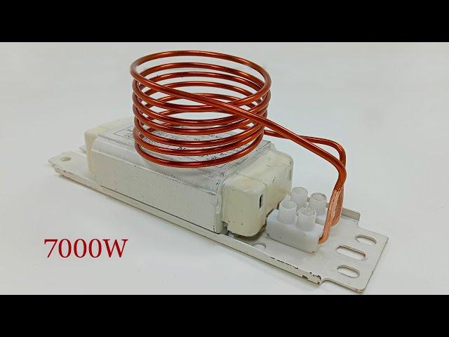 How to make 220V 7000w free energy generator using Lightbulbs And transformer with 100% copper wire