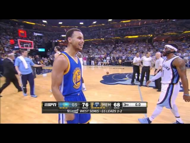 Stephen Curry Crazy 3rd Qtr Buzzer Beater | NBA Playoffs 2015 | Warriors vs Grizzlies Game 6