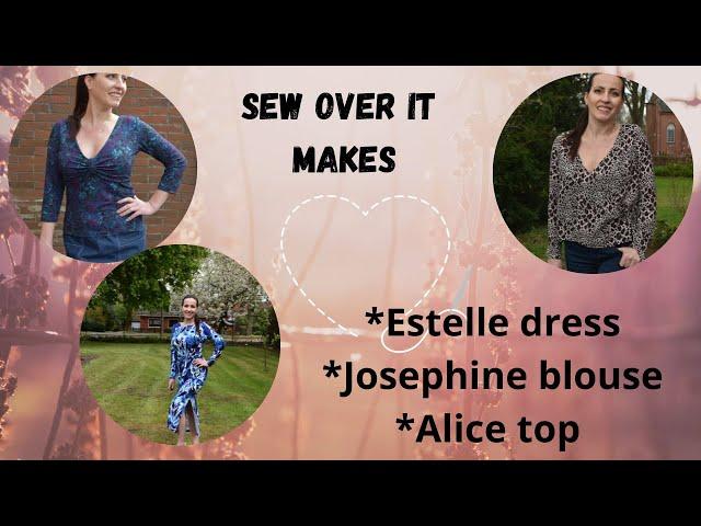 #SewOverIt makes Estelle dress, Alice Top and Josephine Blouse #soipatterns #fitting #Minervafabrics