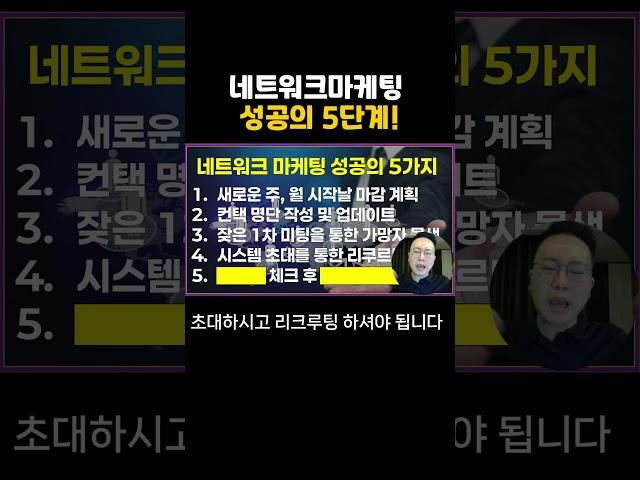 네트워크마케팅 성공의 5가지 핵심, 계명미초마: #암웨이#뉴스킨#허벌라이프#피엠인터내셔널#유니시티#애터미#지쿱#리만코리아#인셀덤