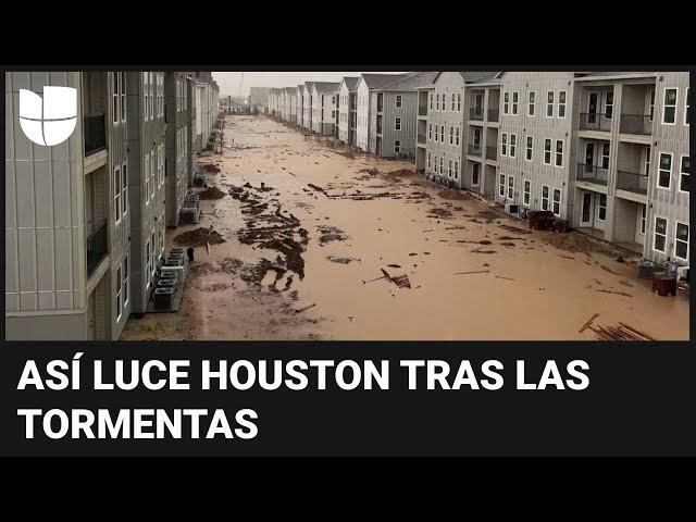 Las imágenes que dejan las fuertes tormentas con vientos huracanados en Houston