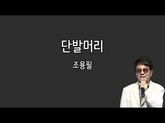 조용필 - 단발머리 (가사포함)