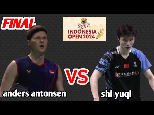 anders antonsen [den] vs shi yuqy [chn] || semifinal Indonesia open 2024