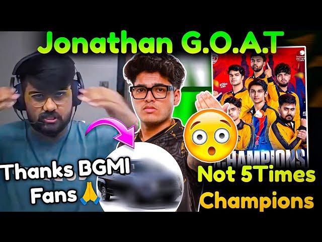 Not 5 Times Champions Neutrino Thanks To GodL BGMI Fans Jonathan GOAT