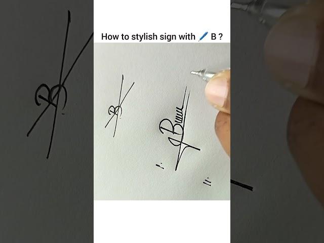 How to stylish sign with ️ B ️ ?#signature #avangard