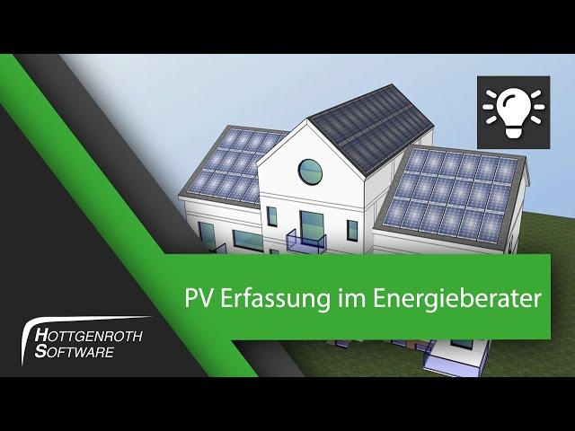 PV Erfassung im Energieberater