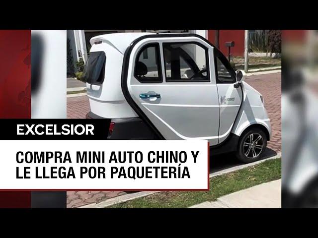 Joven de Puebla compra auto chino por 90 mil pesos y le llega por paquetería