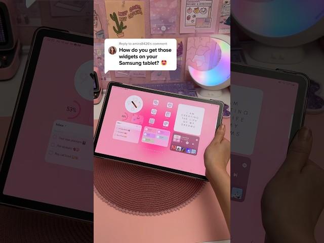 How I get my Samsung tablet widgets  galaxy tab S9+ | homescreen aesthetic | android apps