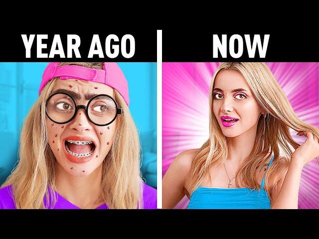 EXTREME Makeover From NERD to POPULAR | VIRAL TIKTOK HACKS AND GADGETS FROM AMAZON TO BE BEAUTIFUL