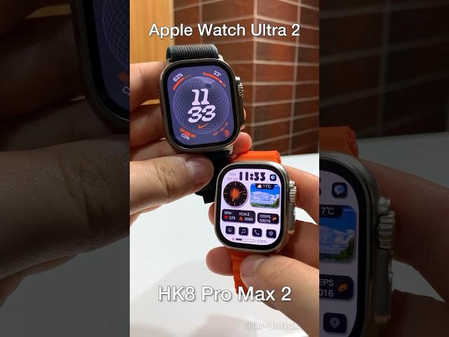 Apple Watch Ultra 2 vs HK8 Pro Max 2nd Generation Fast Comparison! #shorts #viral  #video