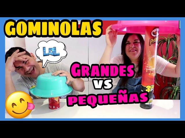 BIG GUMMY vs SMALL GUMMY !! Gominola Gigante vs Gominola pequeña LOL Retos divertidos