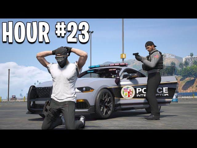 I Spent 24 Hours As A Real Cop on GTA 5 RP