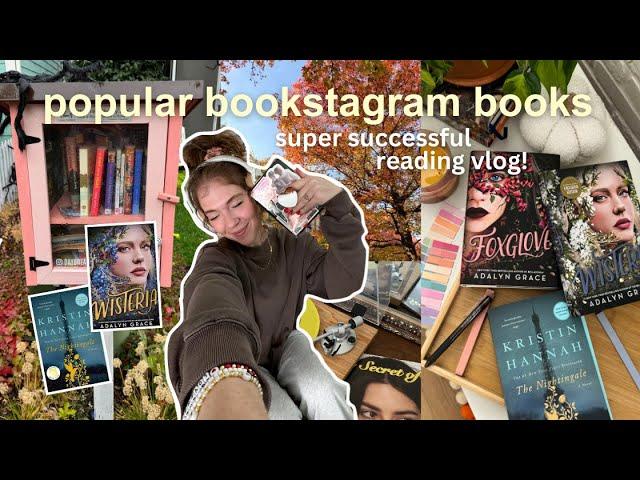 READING POPULAR BOOKSTAGRAM BOOKS - the nightingale, foxglove & wisteria️