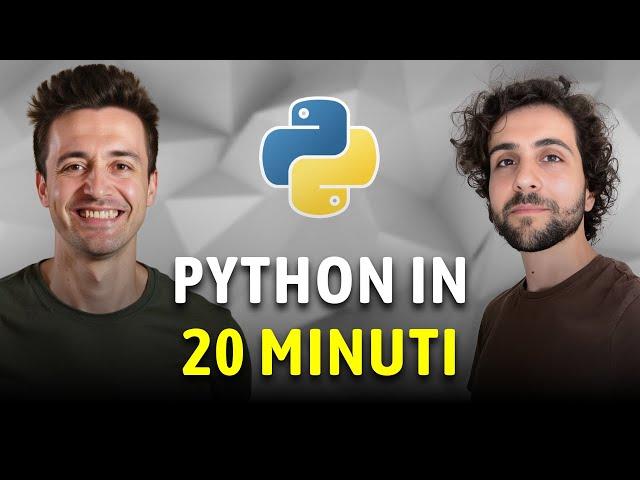 Python: come iniziare a programmare in 20 minuti! Tutorial