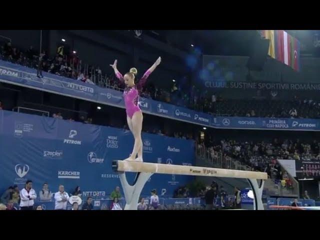 Martina Maggio BB Qual 2017 European Gymnastics Championships