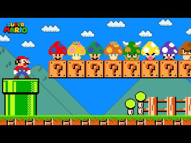 Super Mario Bros. but there are MORE Custom MUSHROOM Characters!