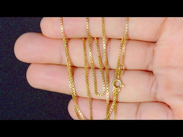 18K Gold Box Chain