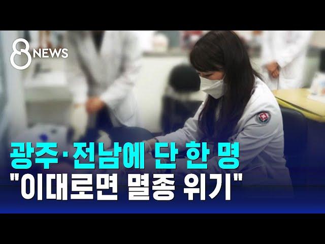 광주·전남에 단 한 명…"이대로면 멸종 위기" / SBS 8뉴스