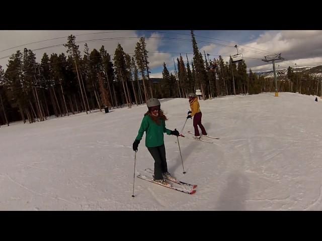 Skiing Silverthorne at Breckenridge with Cassie, Sable, Stewart, and Kirby