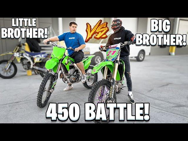 LITTLE BROTHER COMES TO FLORIDA AND CALLS ME OUT TO A DIRT BIKE BATTLE ! | BRAAP VLOGS