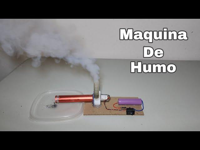 Cómo Hacer Una Mini Máquina De Humo Con Motor DC | Proyectos Casero