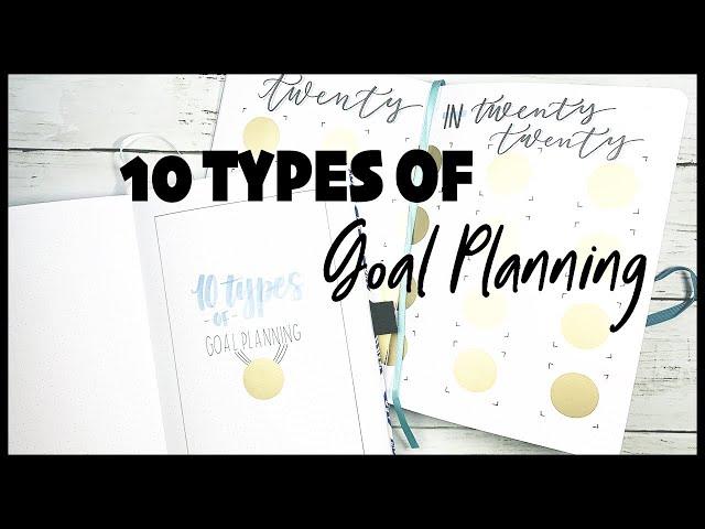 10 Types of Goal Planning | Bullet Journal Spreads