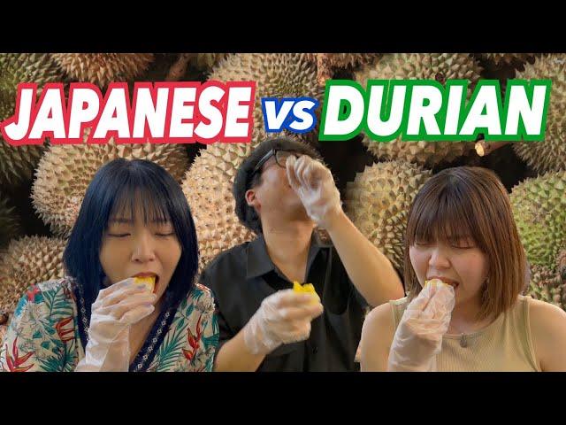 JAPANESE vs DURIAN / Trying Durian for the first time in Malaysia/ the smelliest fruits /MUSANG KING