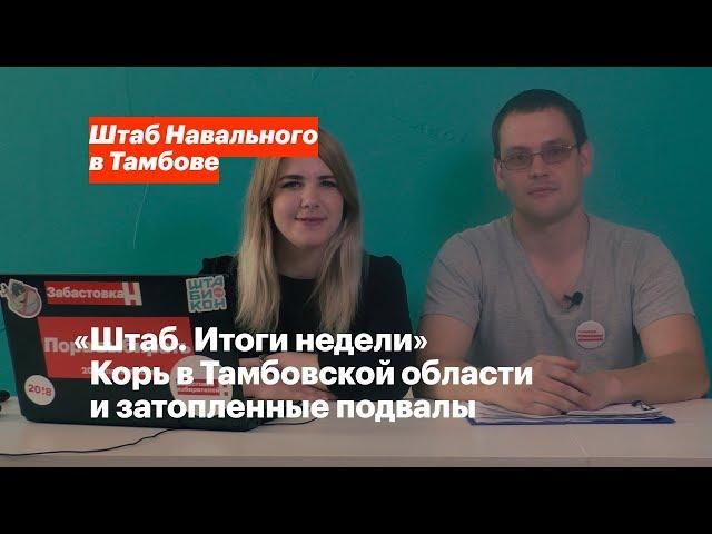 «Штаб. Итоги недели». Корь в Тамбовской области и затопленные подвалы
