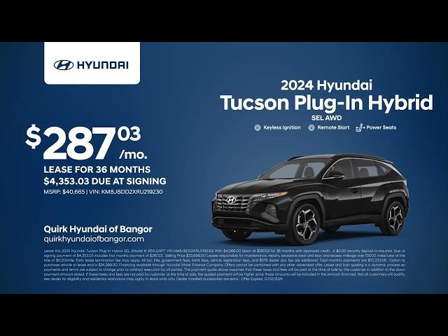 Hyundai Tucson Plug-In Hybrid 12/02/2024 4627334