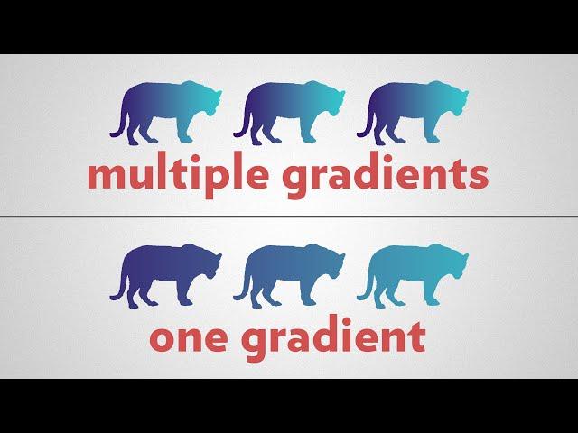 Apply One Gradient to Multiple Layers (SOLVED!) | Photoshop