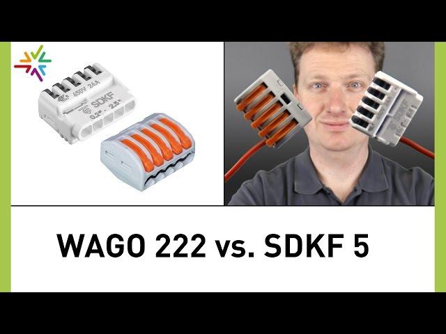 Verbindungsklemme: Vergleich Electro Terminal SDKF5 und WAGO 222 [watt24-Video Nr. 139]