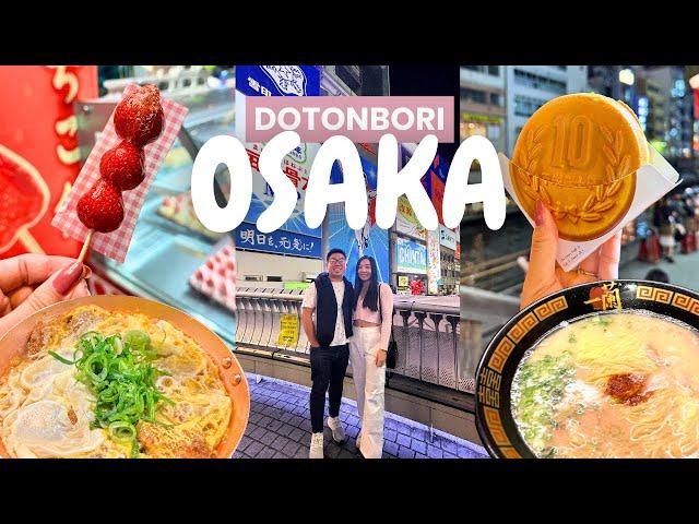 Places to eat in OSAKA, JAPAN | katsudon, takoyaki, ichiran & more street food! (Japan Travel Guide)