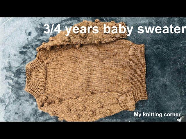 Knit 3/4 years baby sweater