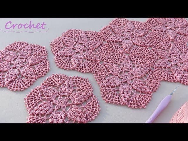 ВЯЗАНИЕ КРЮЧКОМ из МОТИВОВ подробный МК для начинающих Easy Crochet motifs pattern for beginners