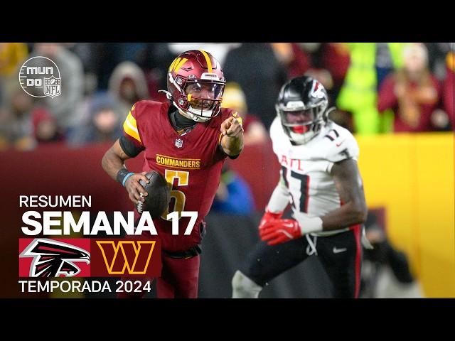 Atlanta Falcons vs. Washington Commanders | Resumen NFL en español - Semana 17 | NFL Highlights 2024