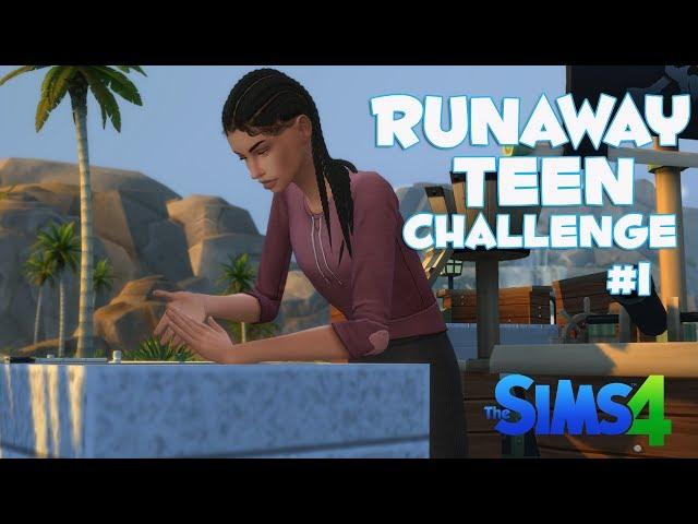 The Sims 4 | Runaway Teen Challenge - Part 1: First Night Alone