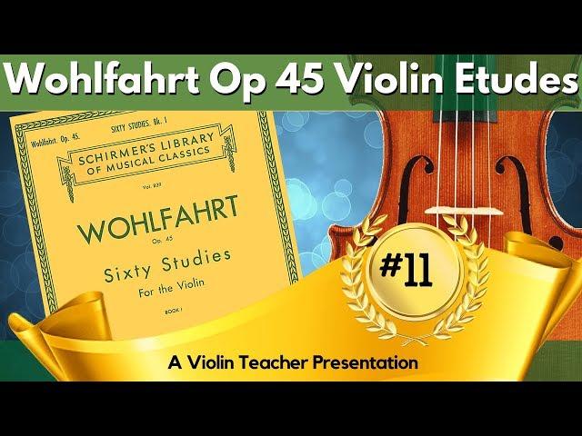 Easy Violin Etudes | Wohlfahrt Op 45, #11 Tutorial | E Flat Major