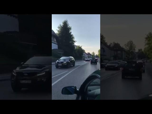 ''Shit Happens'' - Auffahrunfall nach Autokorso in Kaufbeuren-Neugablonz am 14.06.2018