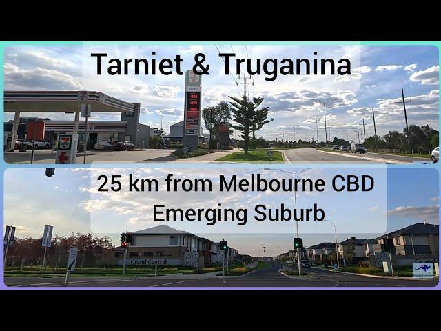 Truganina and Tarniet Drive. 25Km from Melbourne CBD. Australia  4k UHD