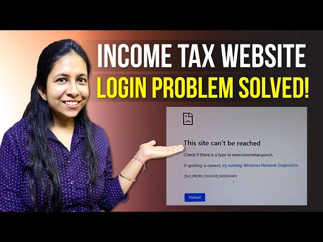 Income tax site not working - try running window network diagnostics | Income tax site login problem