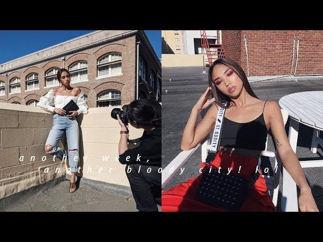 MODEL WORK | Balenciaga Unboxing, Melbourne for a Shoot & Thrifting in Sydney | rachelteetyler