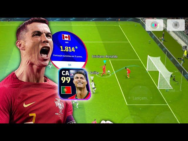 Absurdo! CR7 fazendo SHOW e recuperando a 1° Divisão  eFootball 24 Mobile