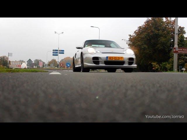 2x Porsche 996 GT2 (EDO Competition) LOUD Turbo Sound! - 1080p HD