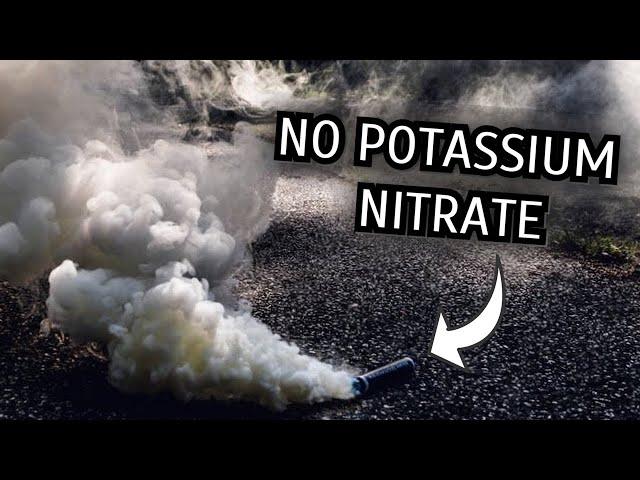 Homemade smoke grenade- without potassium nitrate