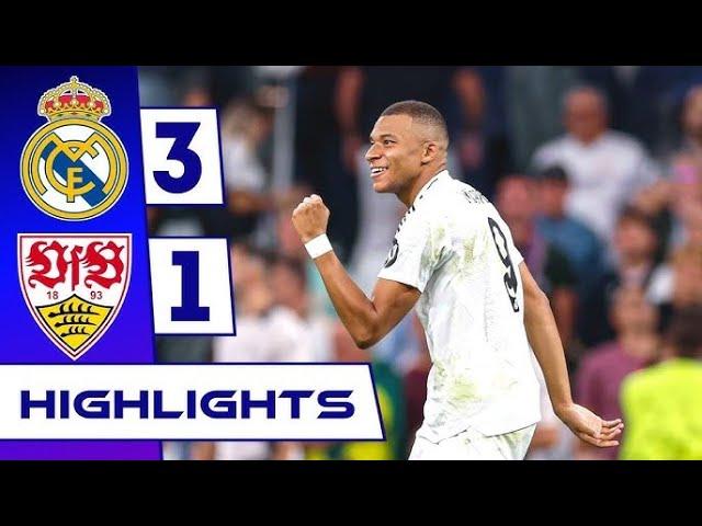 Real Madrid vs Stuttgart (3-1) | Highlights and All Goals | UEFA CHAMPIONS LEAGUE