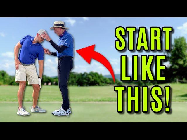 Legendary Coach David Leadbetter Shows Me How To Start The Golf Swing Correctly