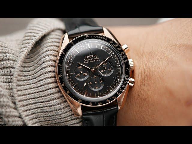 4K The New 2021 Omega Speedmaster 3861 Sedna Gold | This Omega Speedmaster Is Incredible!