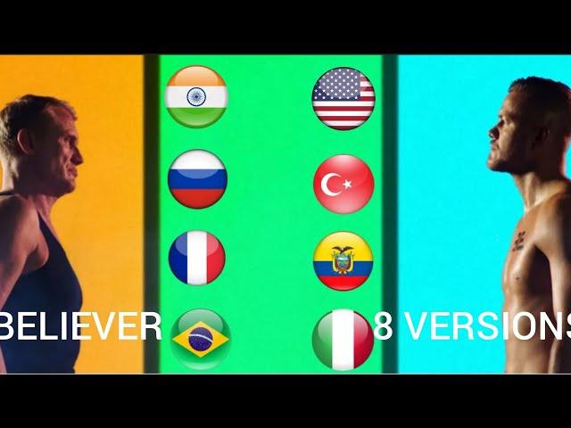 Imagine Dragons - Believer in 8 languages.